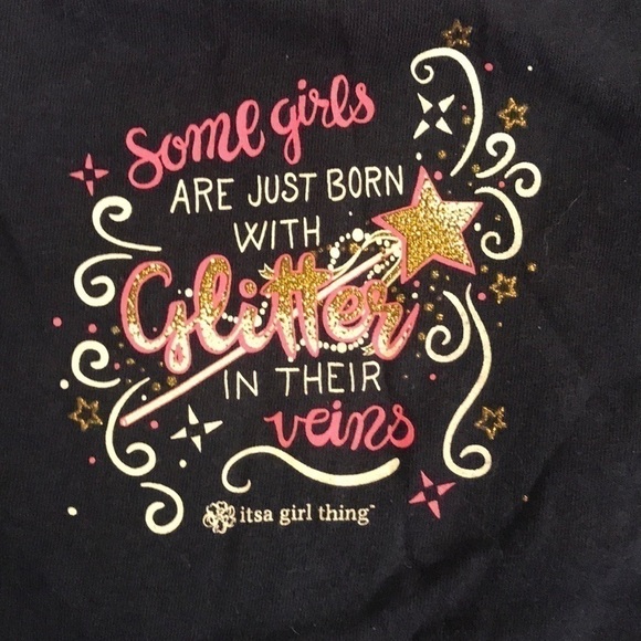 Itsa Girl Thing Blue Graphic shortsleeved t-shirt size kids medium 4T - Picture 1 of 6